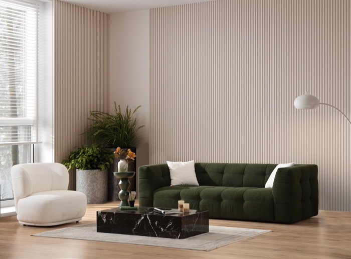 Atelier Del Sofa Sofá 3 Plazas Verde Largo 235 cm Comodidad Estilo